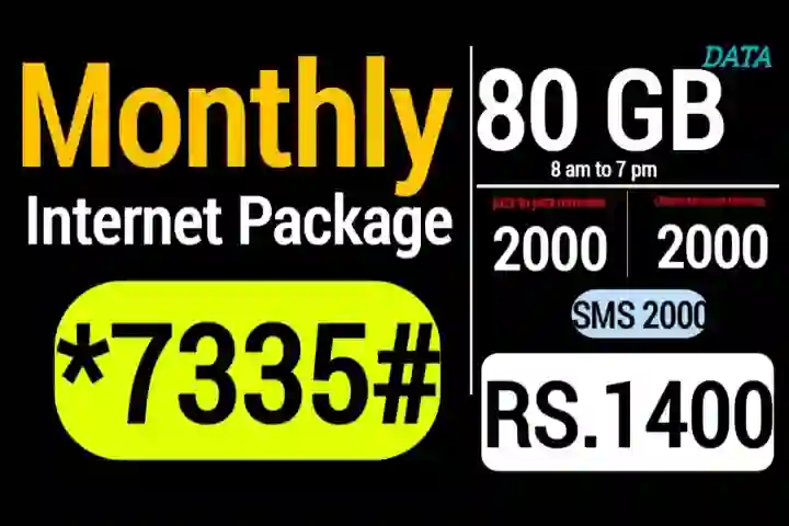 Monthly Internet Package Jazz Code